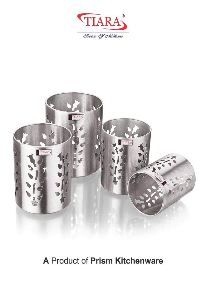 TIARA - DAYO Cutlery Holder Rack Stainless Steel Multi Purpose Pen Spoon Brush Stand Set - 4Pc - Image 2